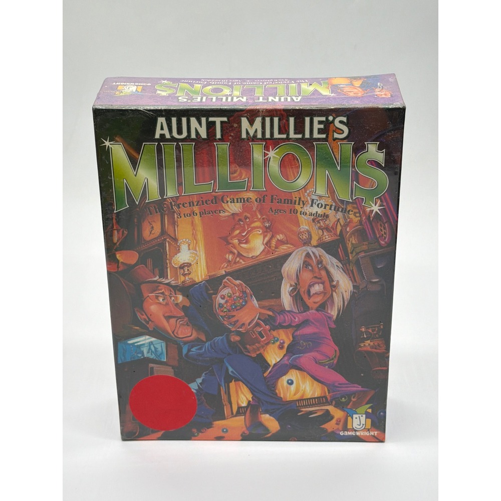 Aunt Millie's Millions Board Game Gamewright 2007 Family‎ Fortune New Sealed